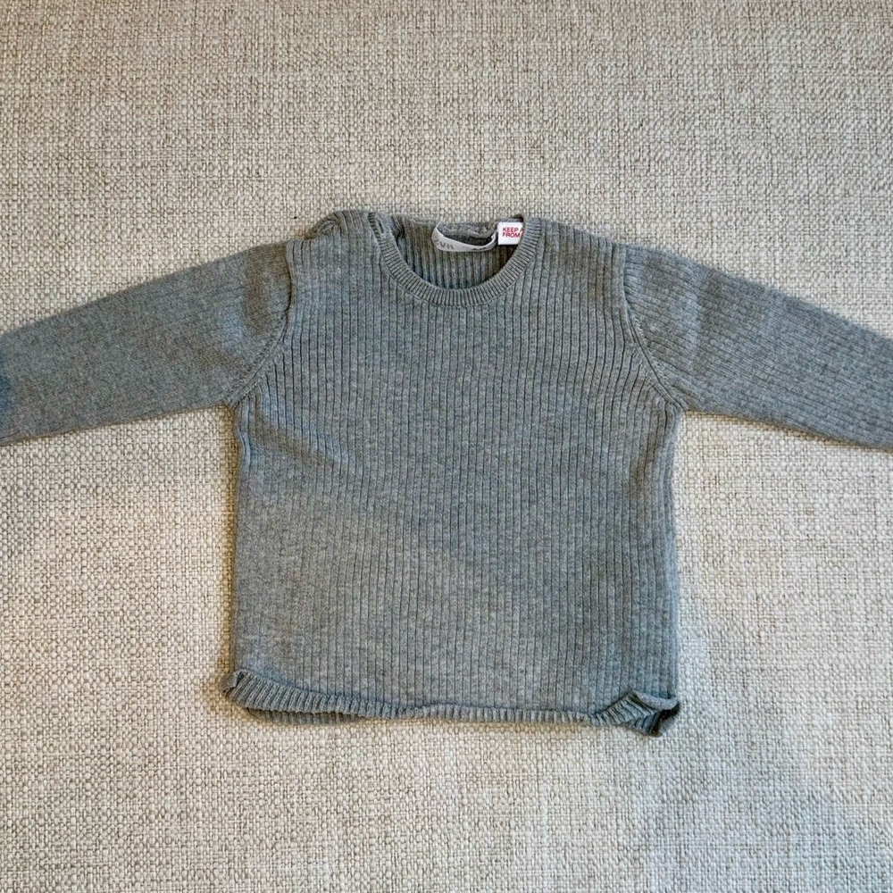 Zara Light Gray Knitted Sweater
